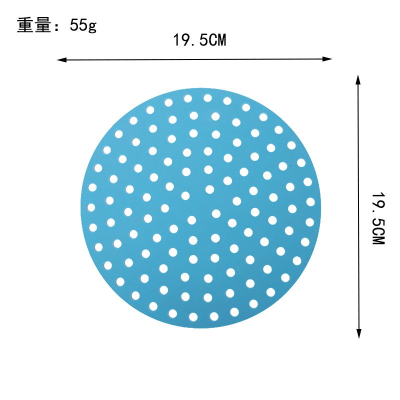 Round perforated silicone air fryer mat