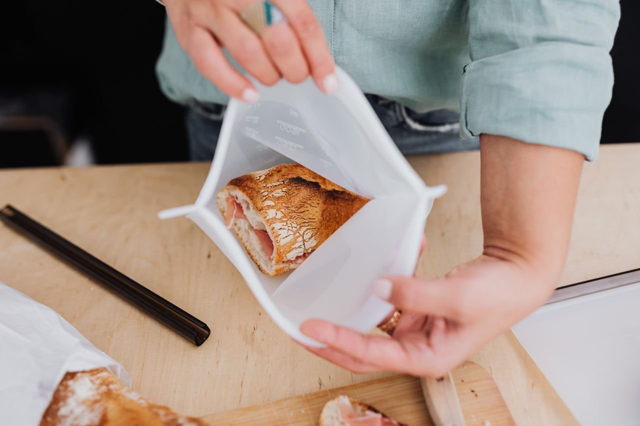Silicone containers for meal preparation